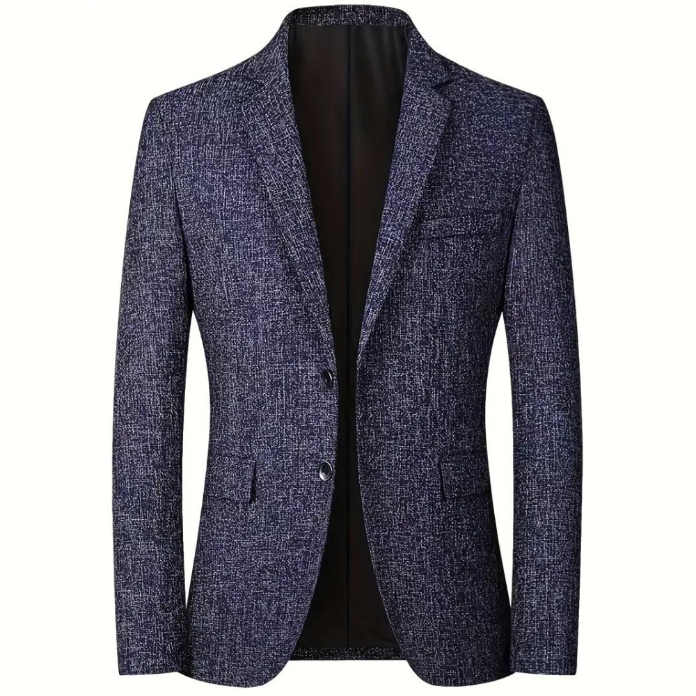 Herren Blazer Slimfit Grau Marineblau