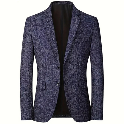 Herren Blazer Slimfit Grau Marineblau