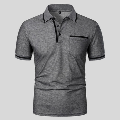 Herren Poloshirt Slim Fit Kurzarm Klassisch