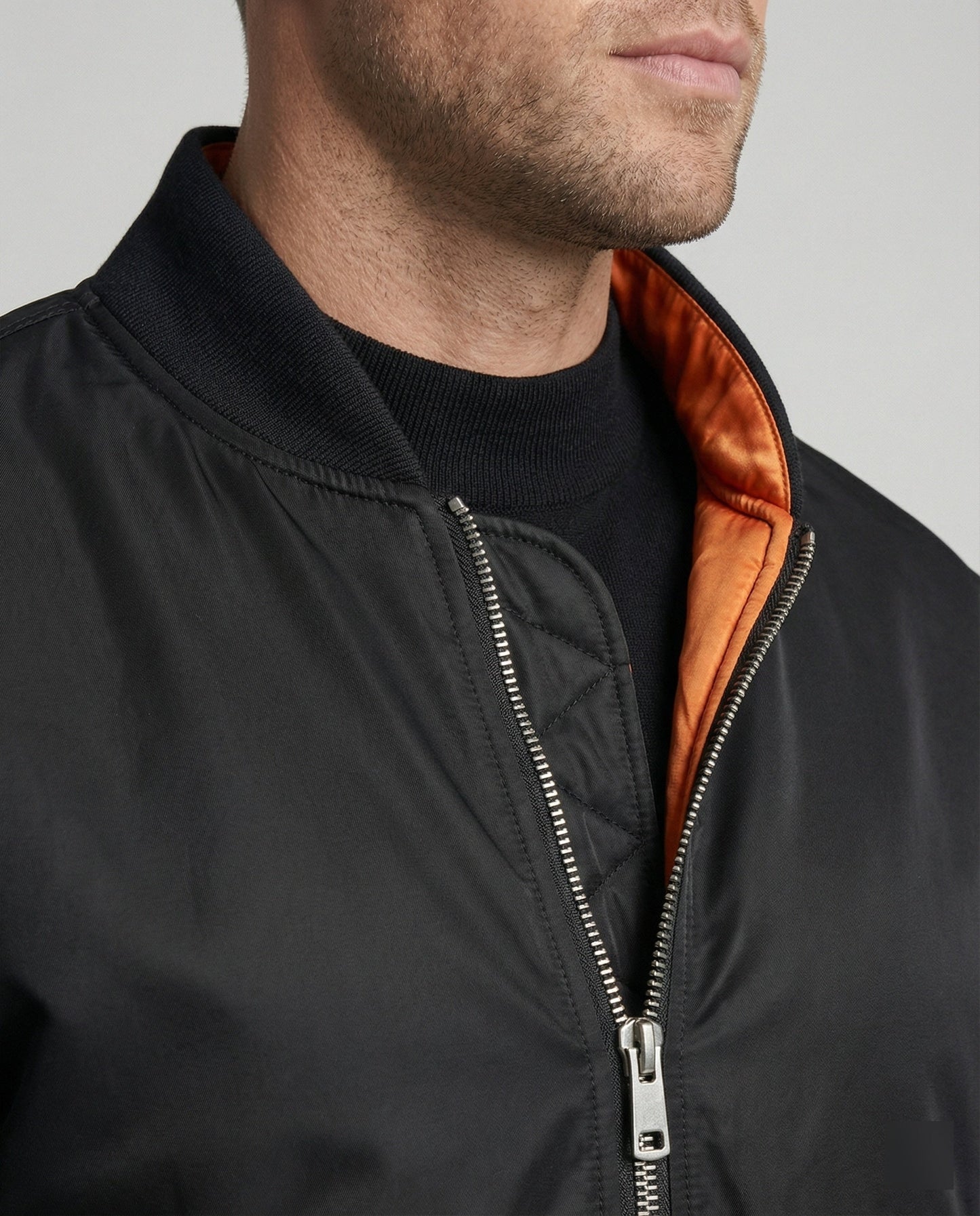 Herren Winterjacke Gefüttert Bomberjacke