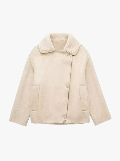 Lederjacke Damen Fleece-Innenleben