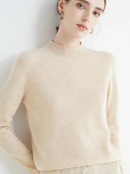 Damen Pullover Langarm Elegantes Design