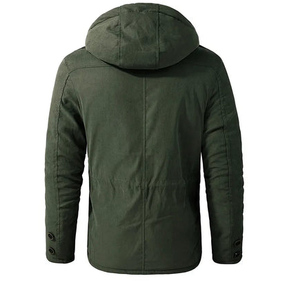 Herren Winterjacke Warm Isoliert Outdoor Stilvoll