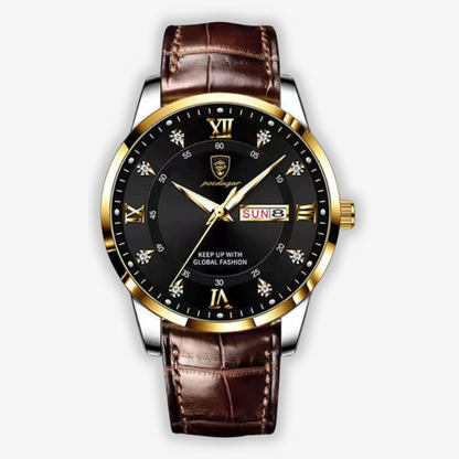 Herrenuhr Lederband Schweizer Qualität Elegantes Design