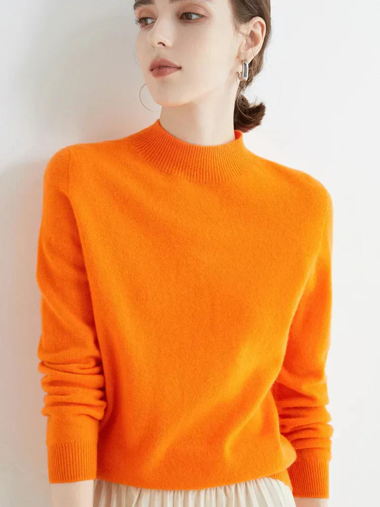 Damen Pullover Langarm Elegantes Design