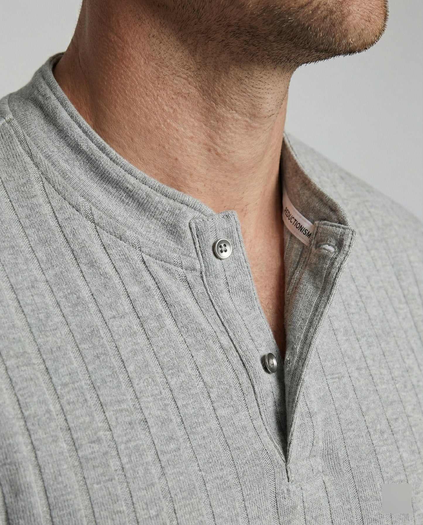 Herren Sweatshirt Old Money Look Kristallknöpfe Elegant