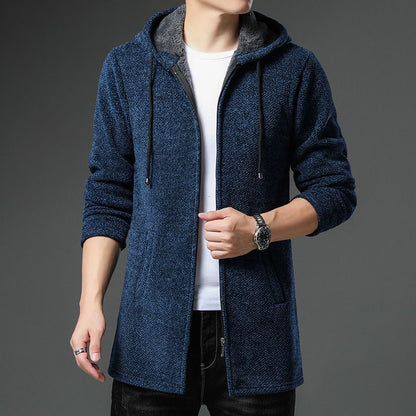 Herren Strickjacke Warm Fleecefutter Winter