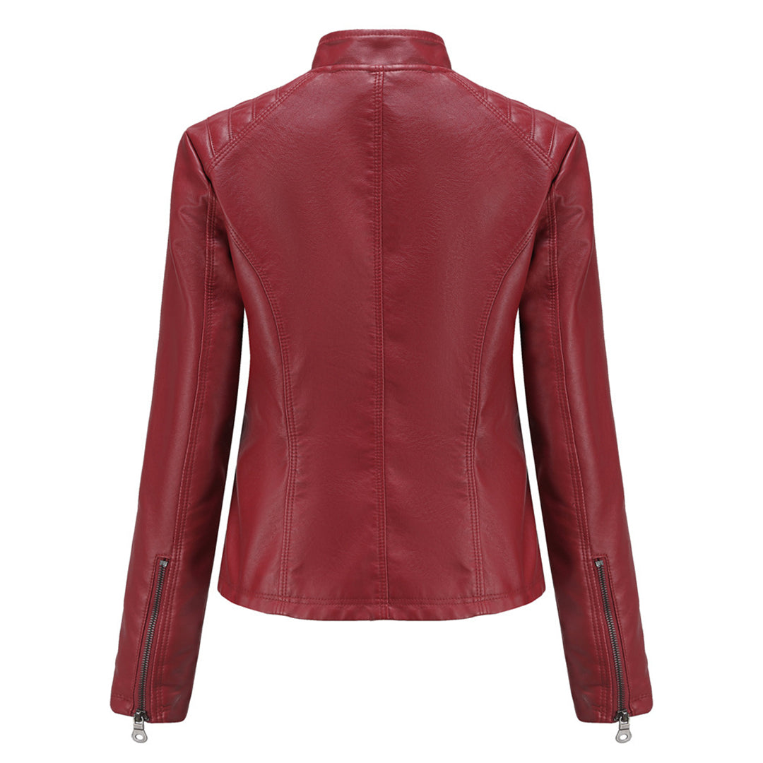 Damen Jacke Modern Steppnähte Schulterpartie