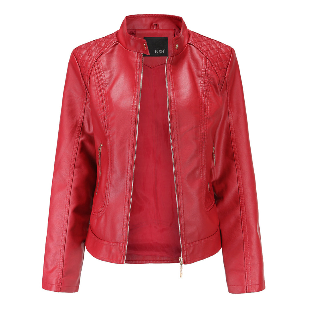 Leder Frauenjacke Stylisch