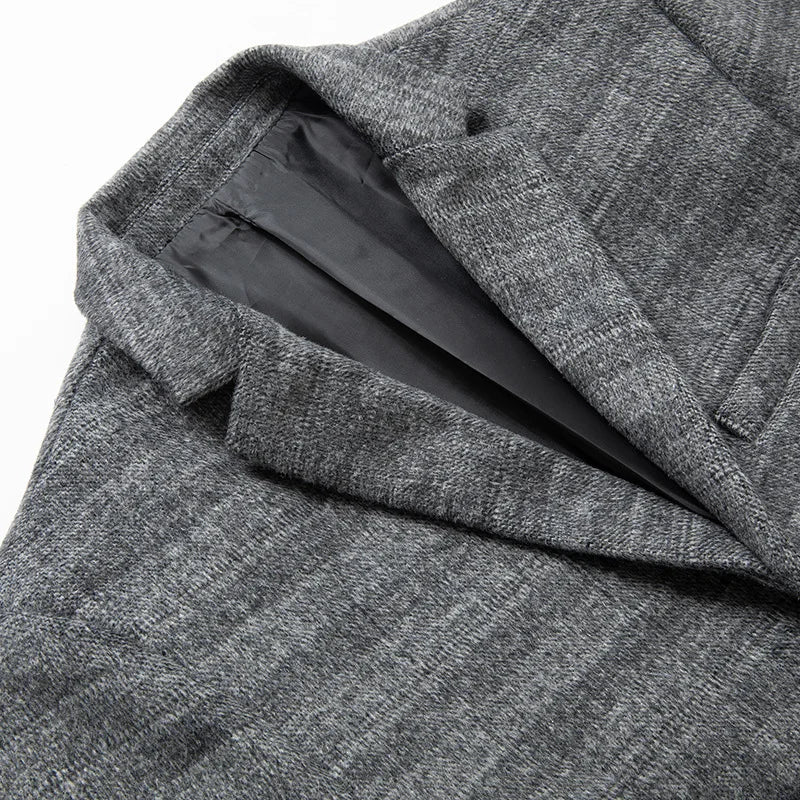 Herren Blazer Grau Khaki Slim Fit