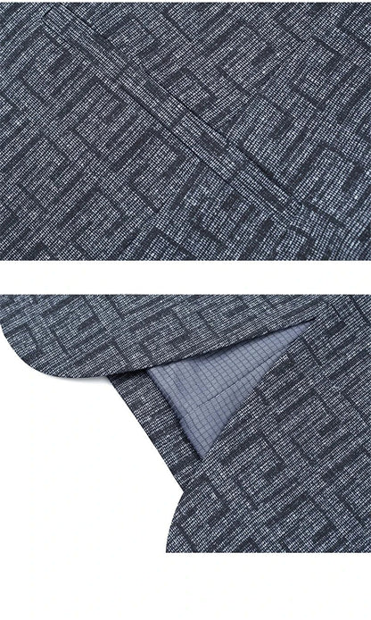 Herren Blazer Schmal Geometrisches Muster Modern