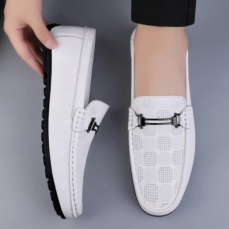 Italienische Herren Lederloafer Echtleder