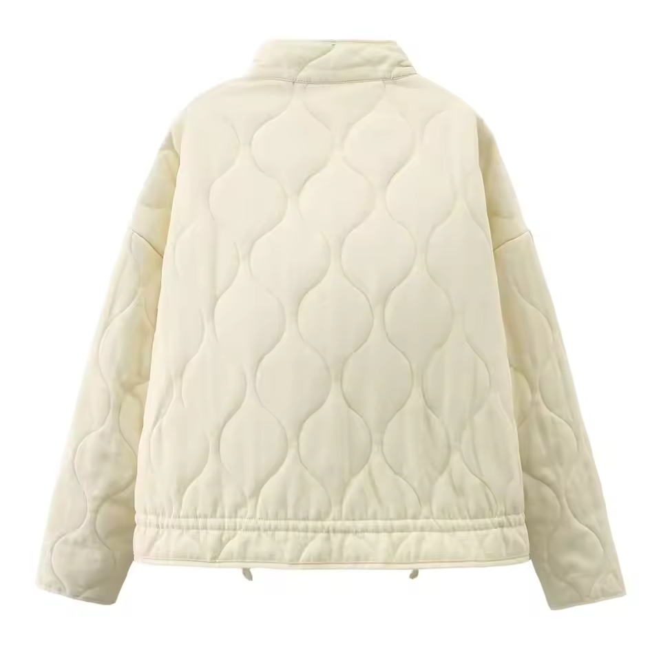 Zeraya gesteppte Bomberjacke Damen Beige

