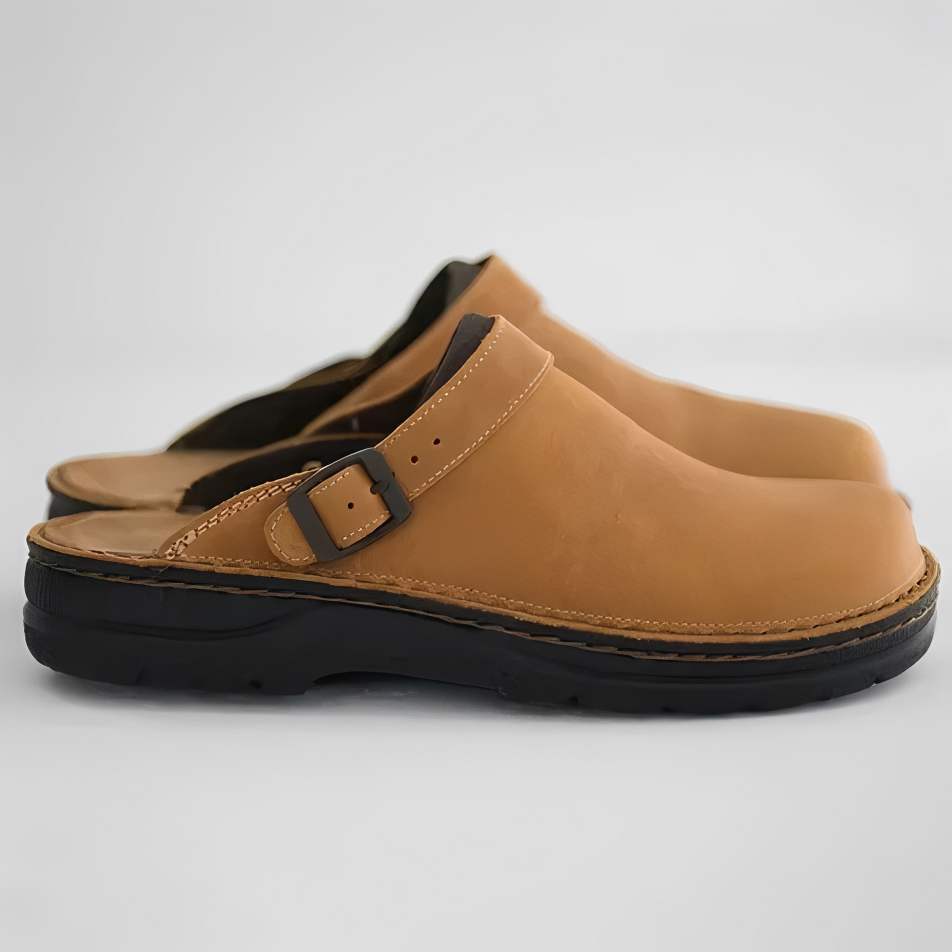 Herren Sandalen Sportlich Sommer Schwarz Leder - Norvielle