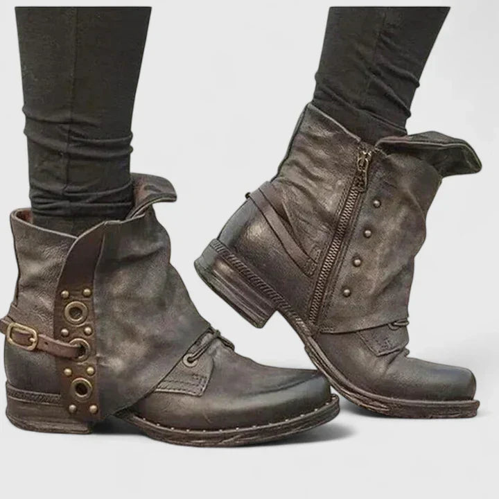 Damen Flats Einsteckschuh Verziert Schwarz - Norvielle