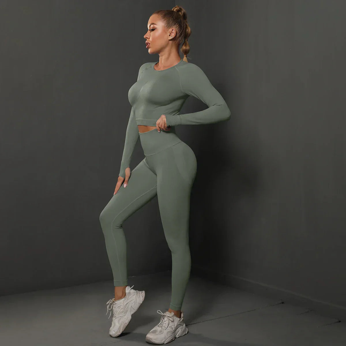 Damen Sportset Nahtlos Komfortabel