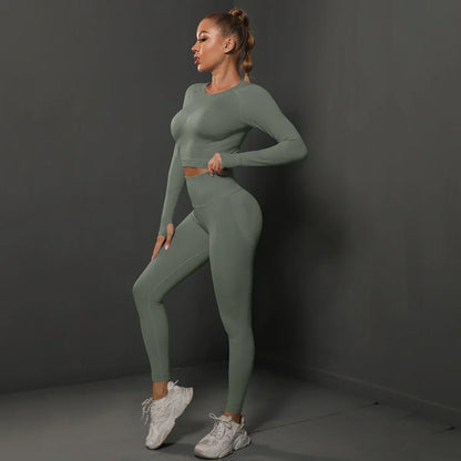 Damen Sportset Nahtlos Komfortabel