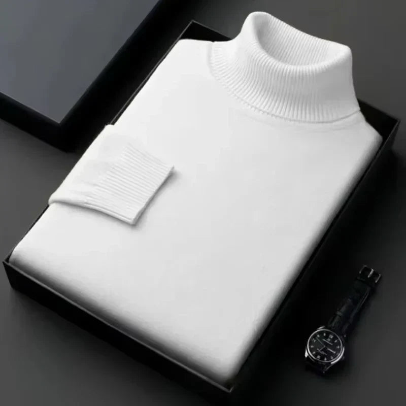 Herren Rollkragenpullover Wärmer