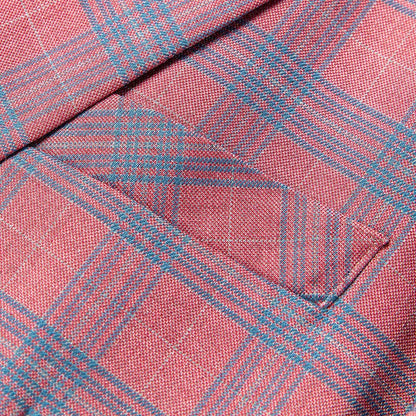 Damen Blazer Rosa Karo Elegantes Design