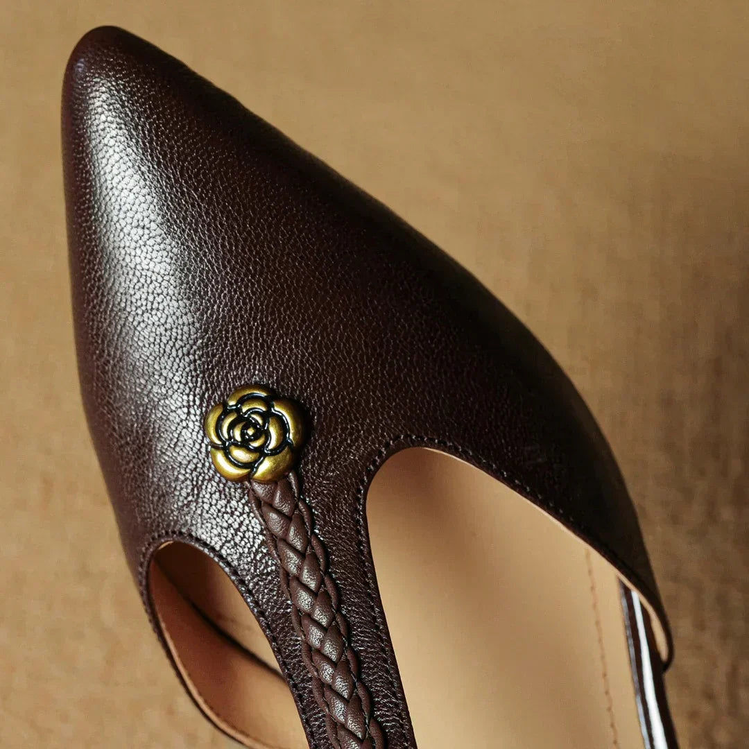 Damen Ledersandalen Elegantes Design