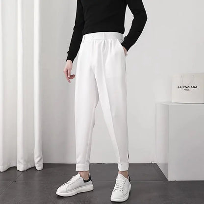 Herren Slimfit Hose Bundfalten