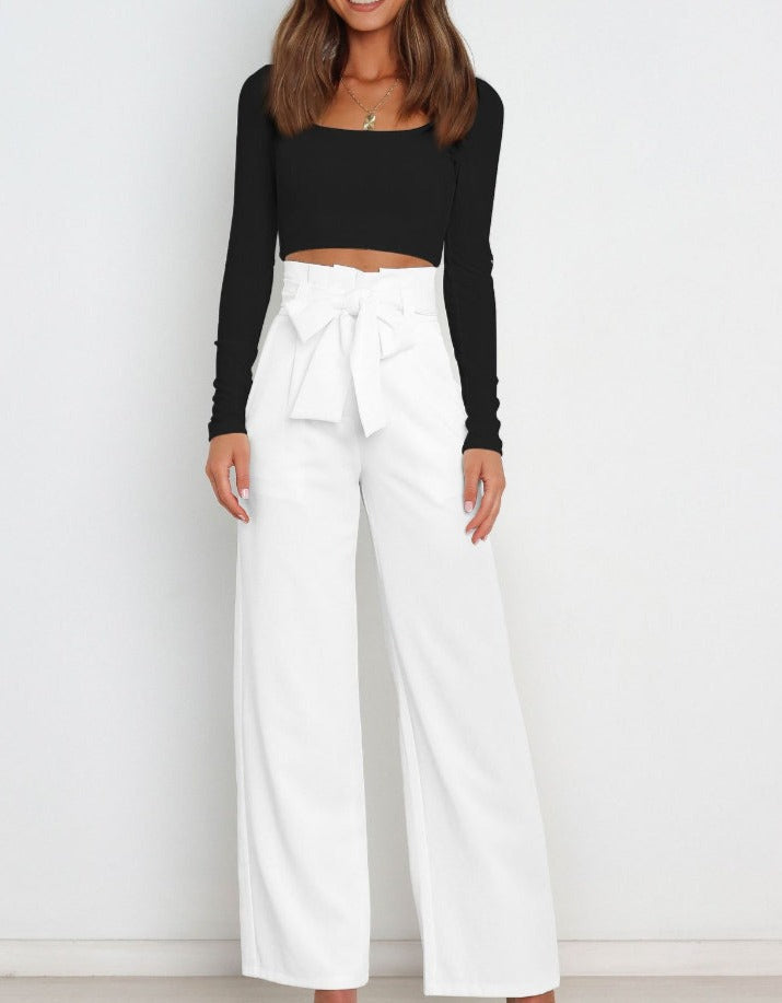 Damenhose mit Schleife Elegantes Design
