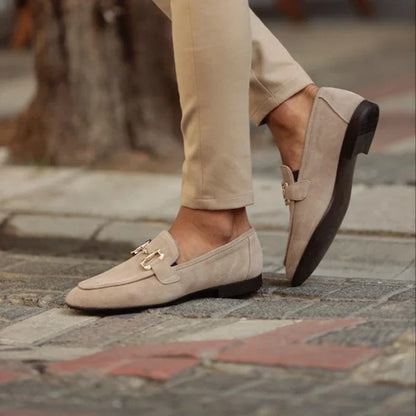 Herren Loafers aus Wildleder mit Schnürung Elegant