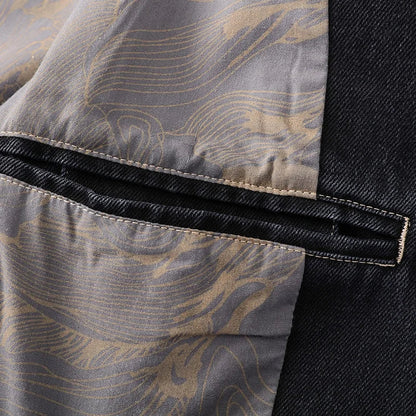 Männer Slimfit Blazer Denim Modern
