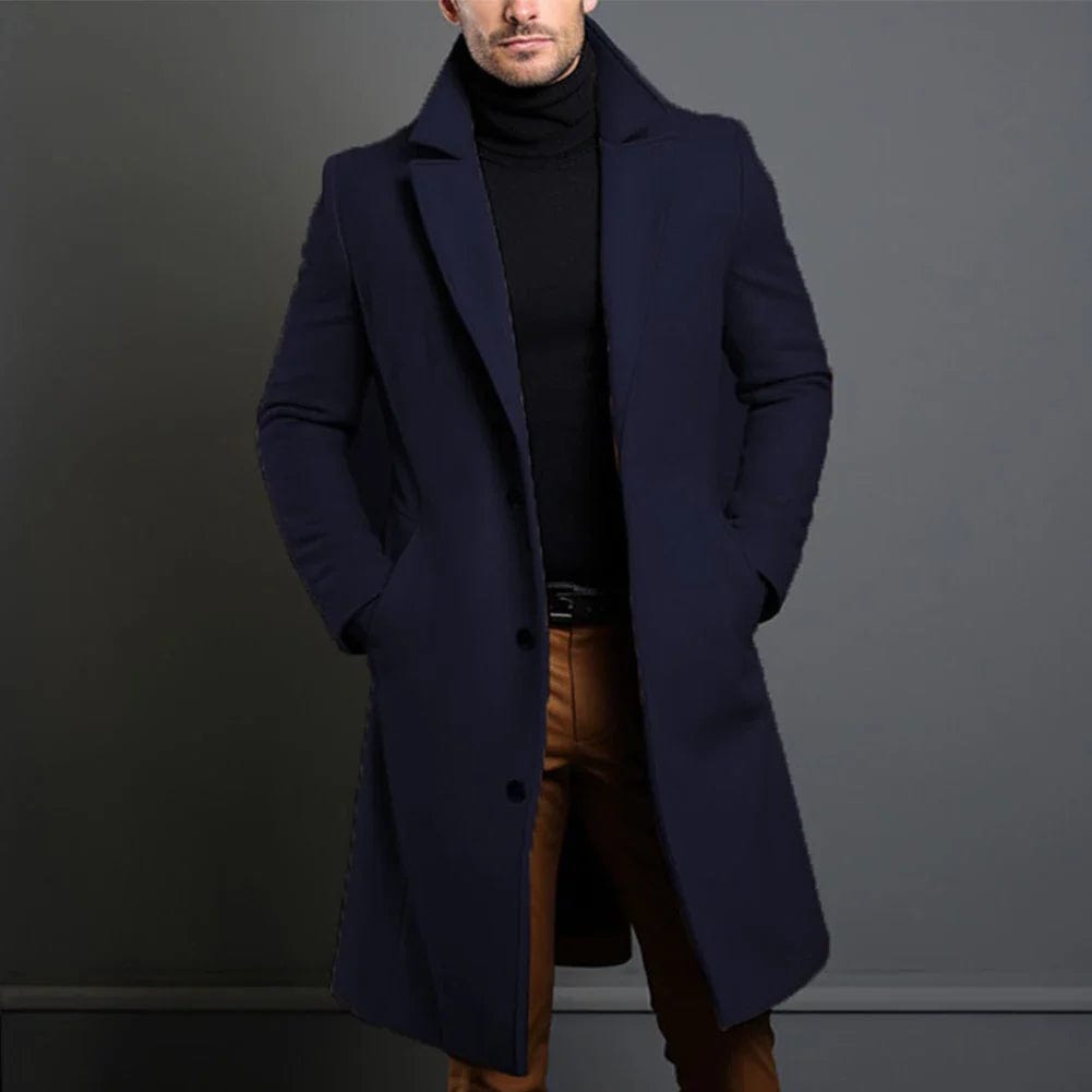Französischer Damen Wollmantel Warm Wintermantel
