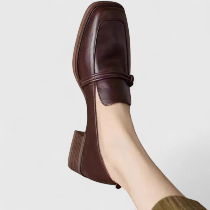 Damen Slip-On Loafer Schuhe Bequem Klassisch