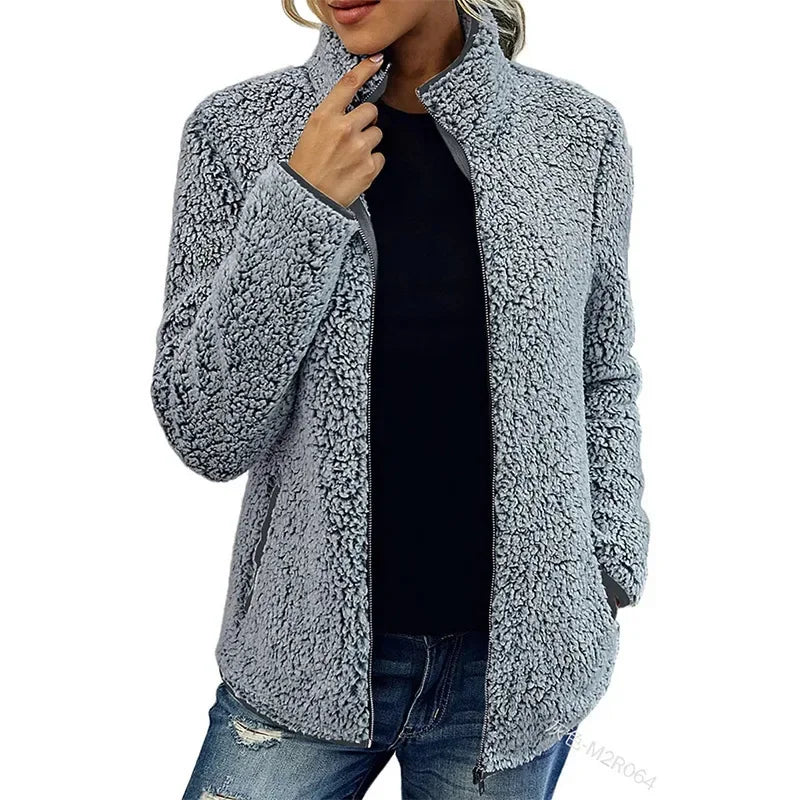 Damen Fleecejacke Warm Weich