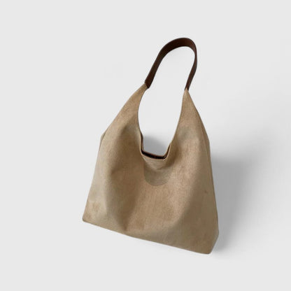 Damen Schultertasche Minimalistisch Leder