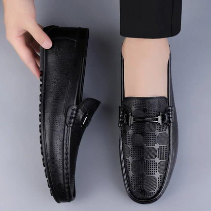 Italienische Herren Lederloafer Echtleder