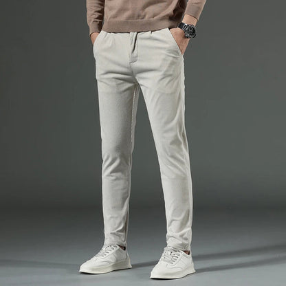 Herren Chino Hose Slim Fit Beige - Norvielle