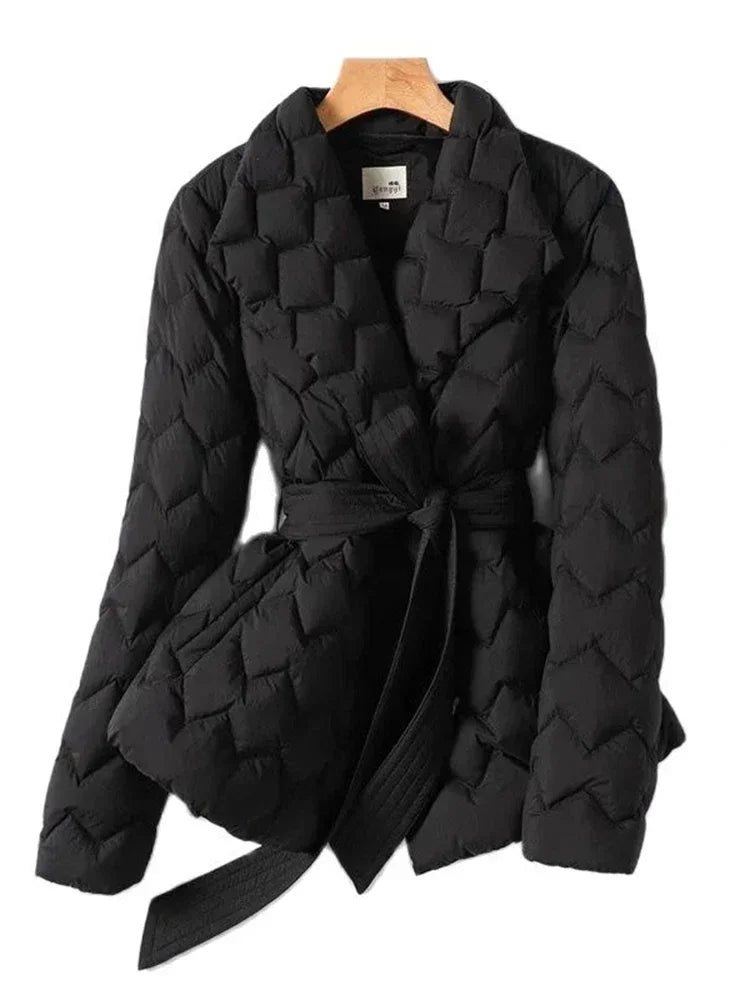 Damen Pufferjacke Steppoptik Elegant