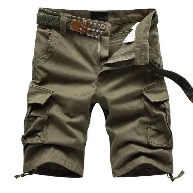 Herren Cargo Shorts Baumwolle Bequem Sommer