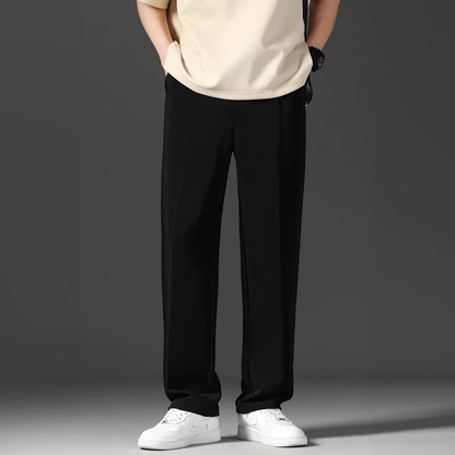 Herrenhosen Bequem Gerader Relaxed Fit