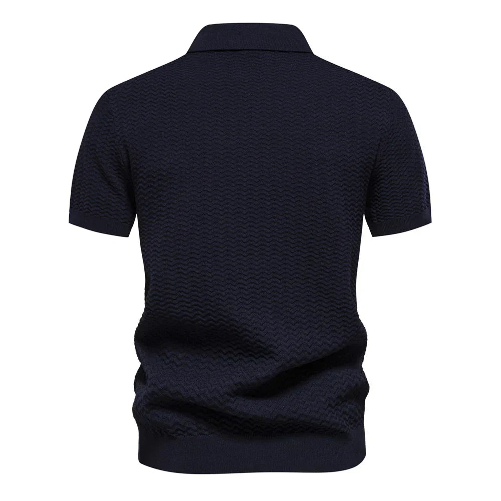 Herren Hemd Rippenmuster Slim Fit Modern - Norvielle