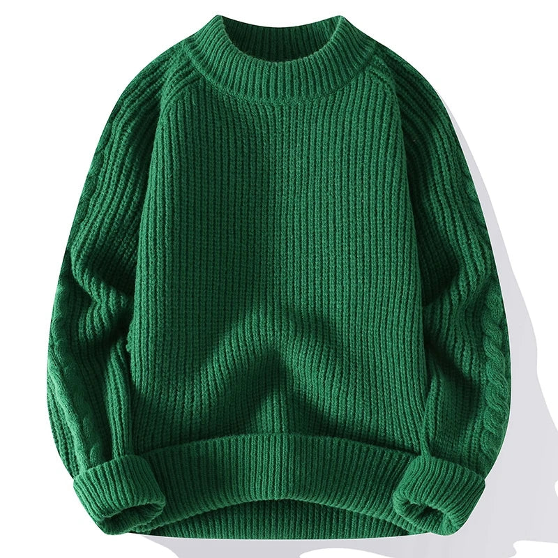 Herren Grobstrick Pullover Klassisch