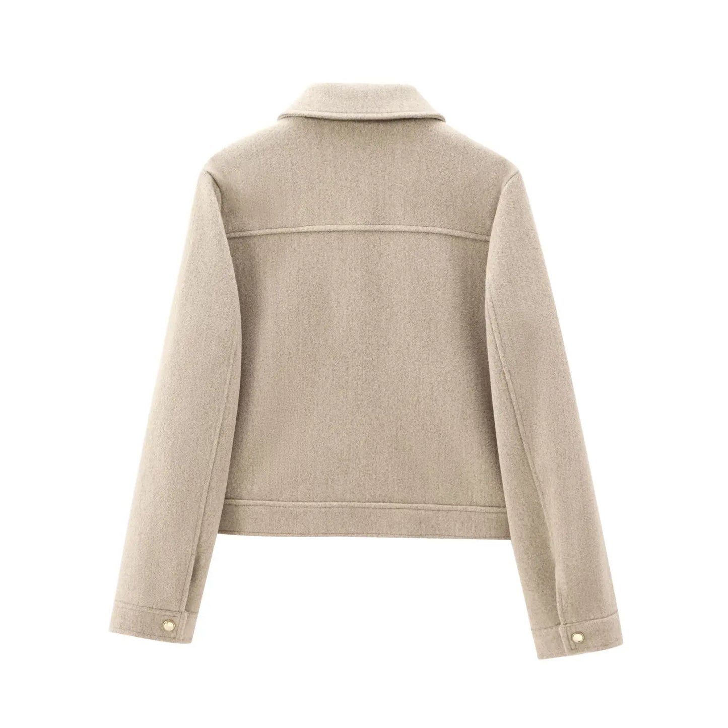 Damen Freizeitjacke Wollmix Reißverschluss Warm