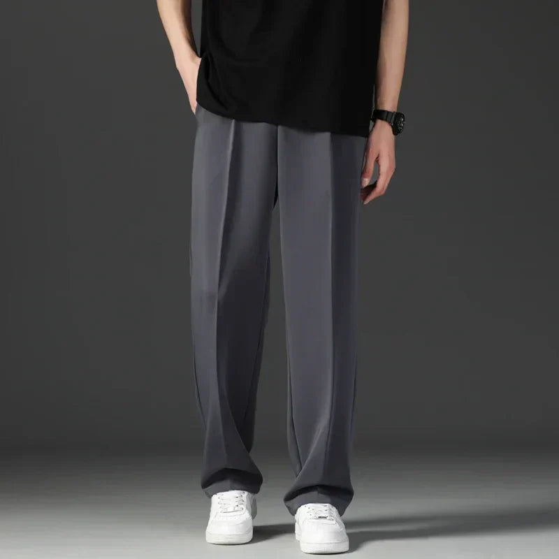 Herrenhosen Bequem Gerader Relaxed Fit