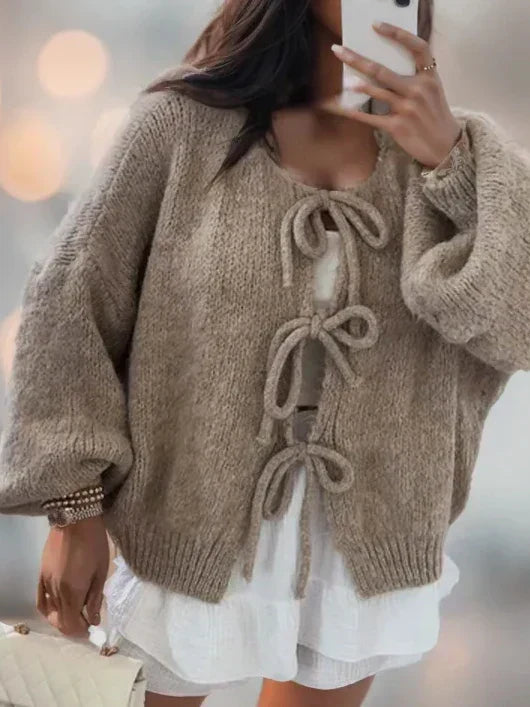 Damen Strickjacke Langärmlig Warm Winter - Norvielle