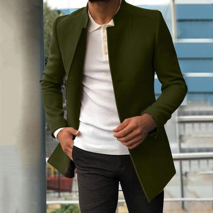 Herren Slimfit Mantel Modern