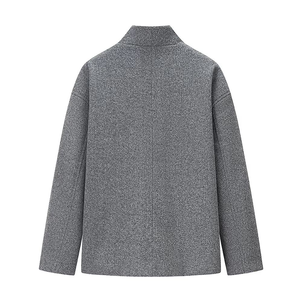 Damen Oversized Jacke Doppelreihig