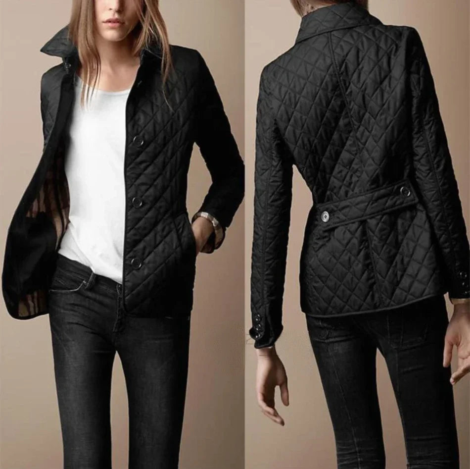 Damen Quilted Jacke Glitzernde Steine