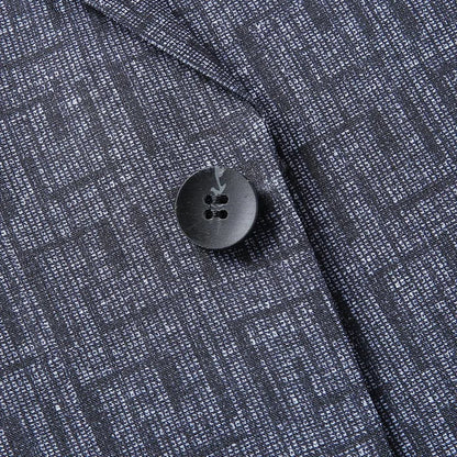 Herren Blazer Schmal Geometrisches Muster Modern