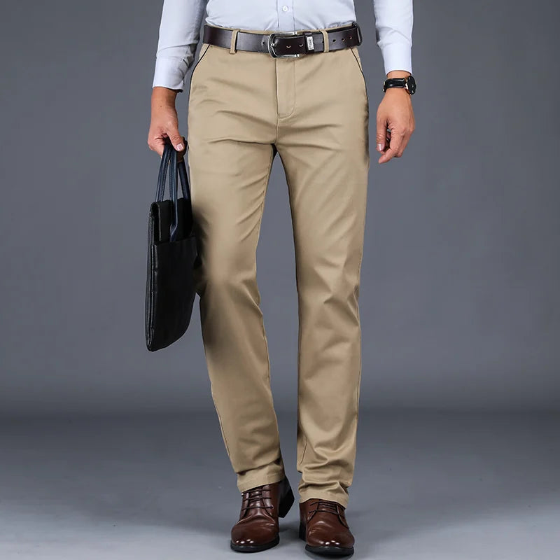 Herren Anzughosen Slim Fit Schlanke Qualität - Norvielle
