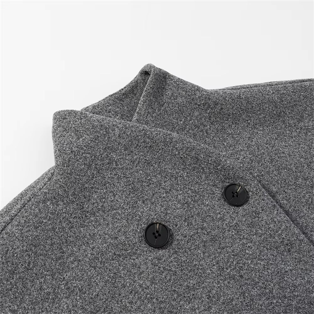 Damen Oversized Jacke Doppelreihig