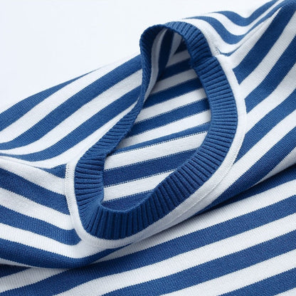 Gestreifter Damenpullover Modern Casual
