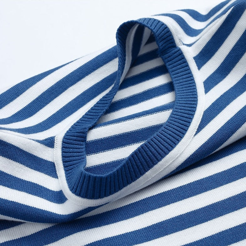 Damen Langarmshirt Gestreift Modern Lässig